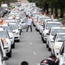 巴西圣保罗抗议Uber 上千万出租车堵路
